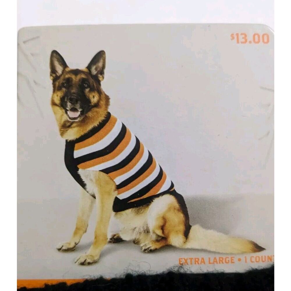 Target Hyde and Eek Dog Striped Halloween Knit Sweater Size XL Candy Corn Patten